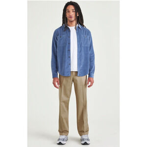 Dockers Men Iron Free Stain Defender Khaki Pants British Khaki Size 32X32